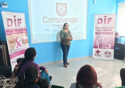Imparten plática para la prevención del cáncer de mama en Coronango
